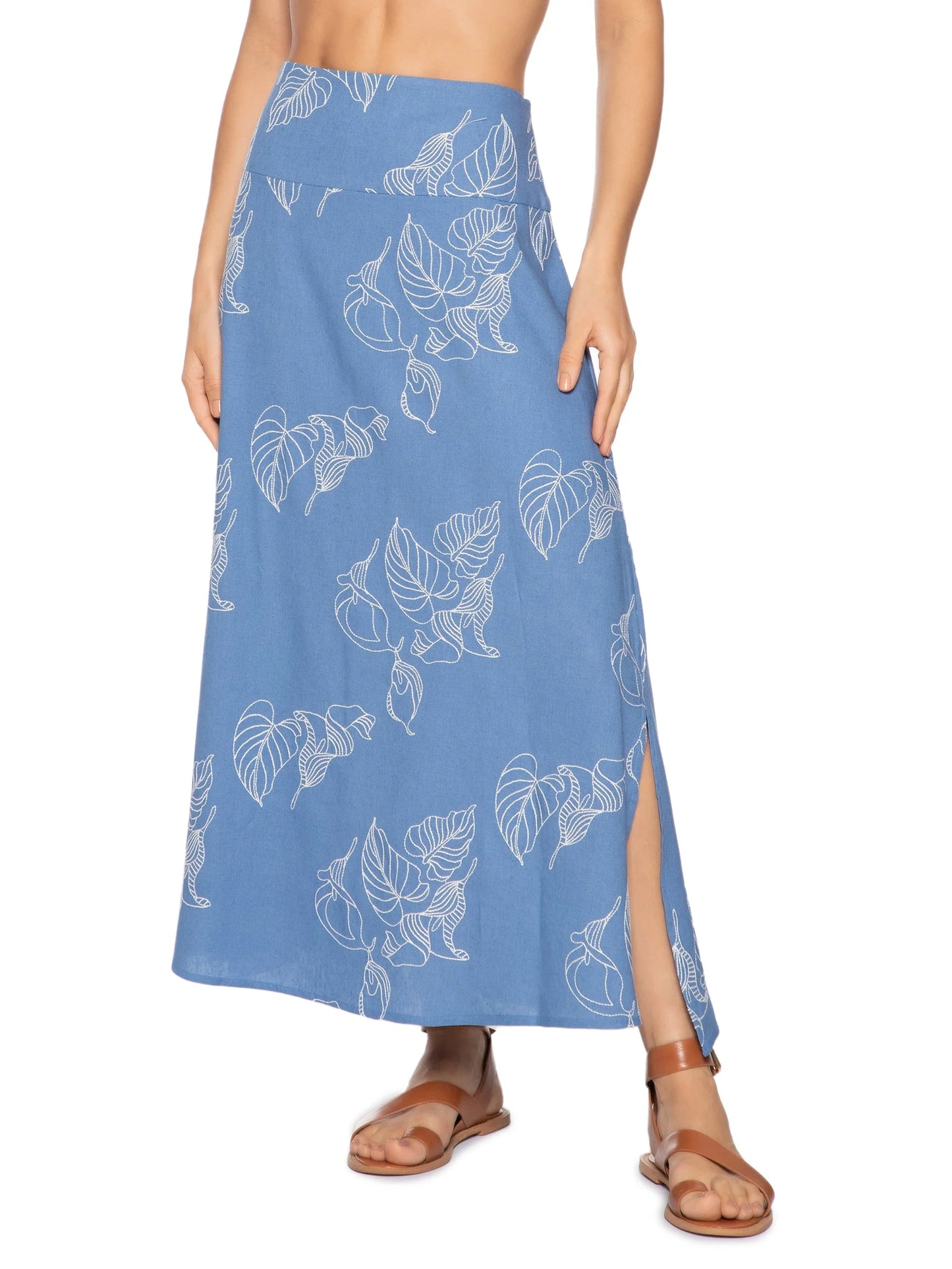 Calla Lily Linen Skirt - Dress To