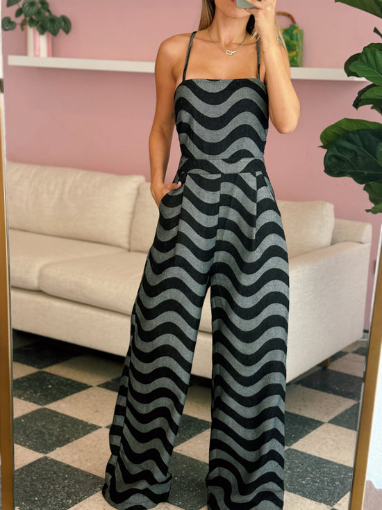 Black Open Back Jumpsuit