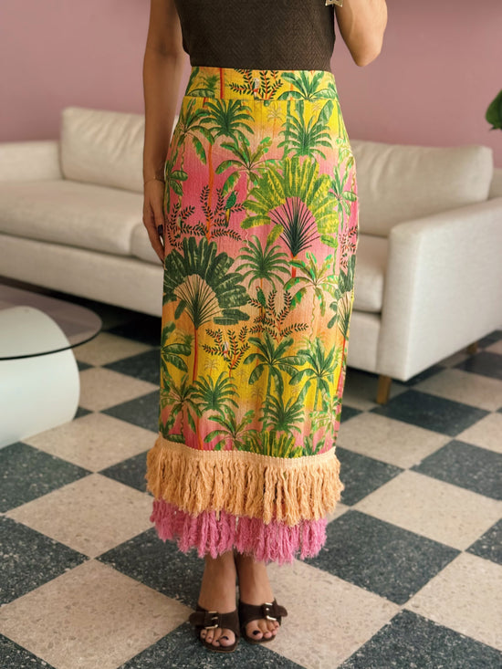 Forever Tropical Midi Skirt - Made in India
