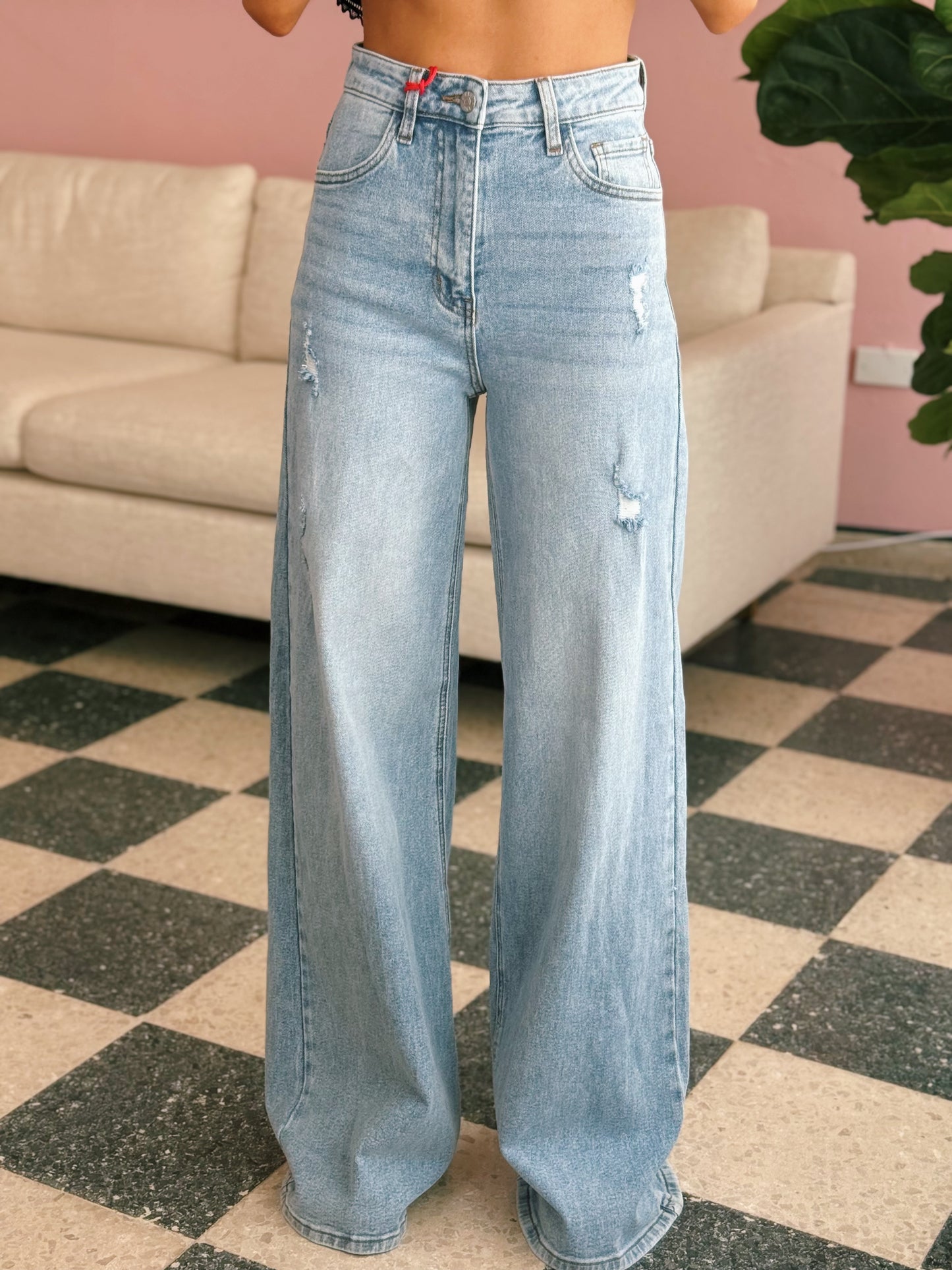 High-rise Extra Wide Leg Jeans