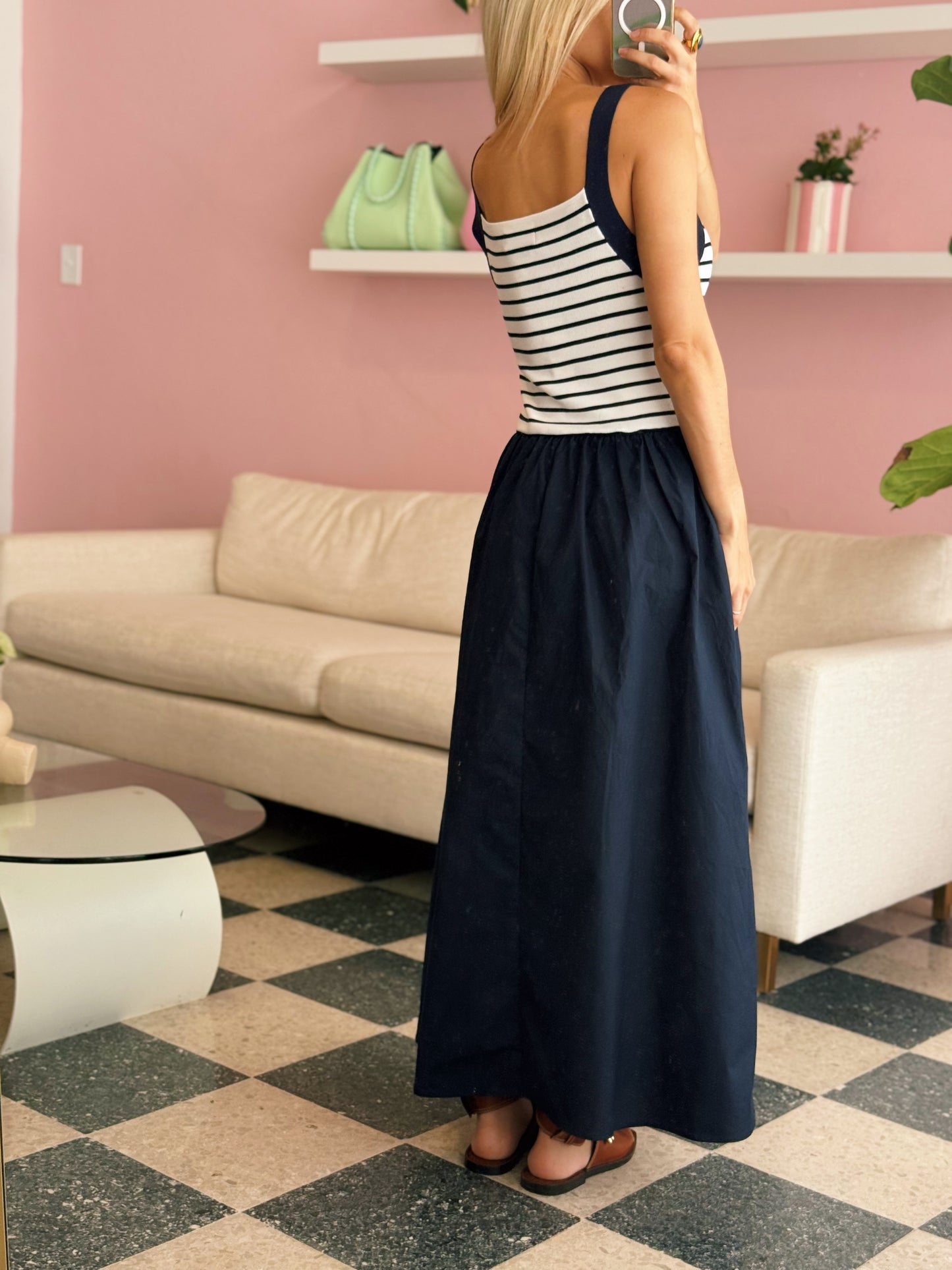 Navy Stripe Dress