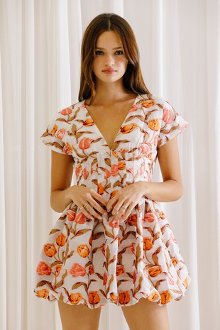 Tulip Embroidered Dress
