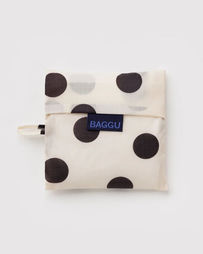 Standar Baggu - Cream & Black Polka Dot