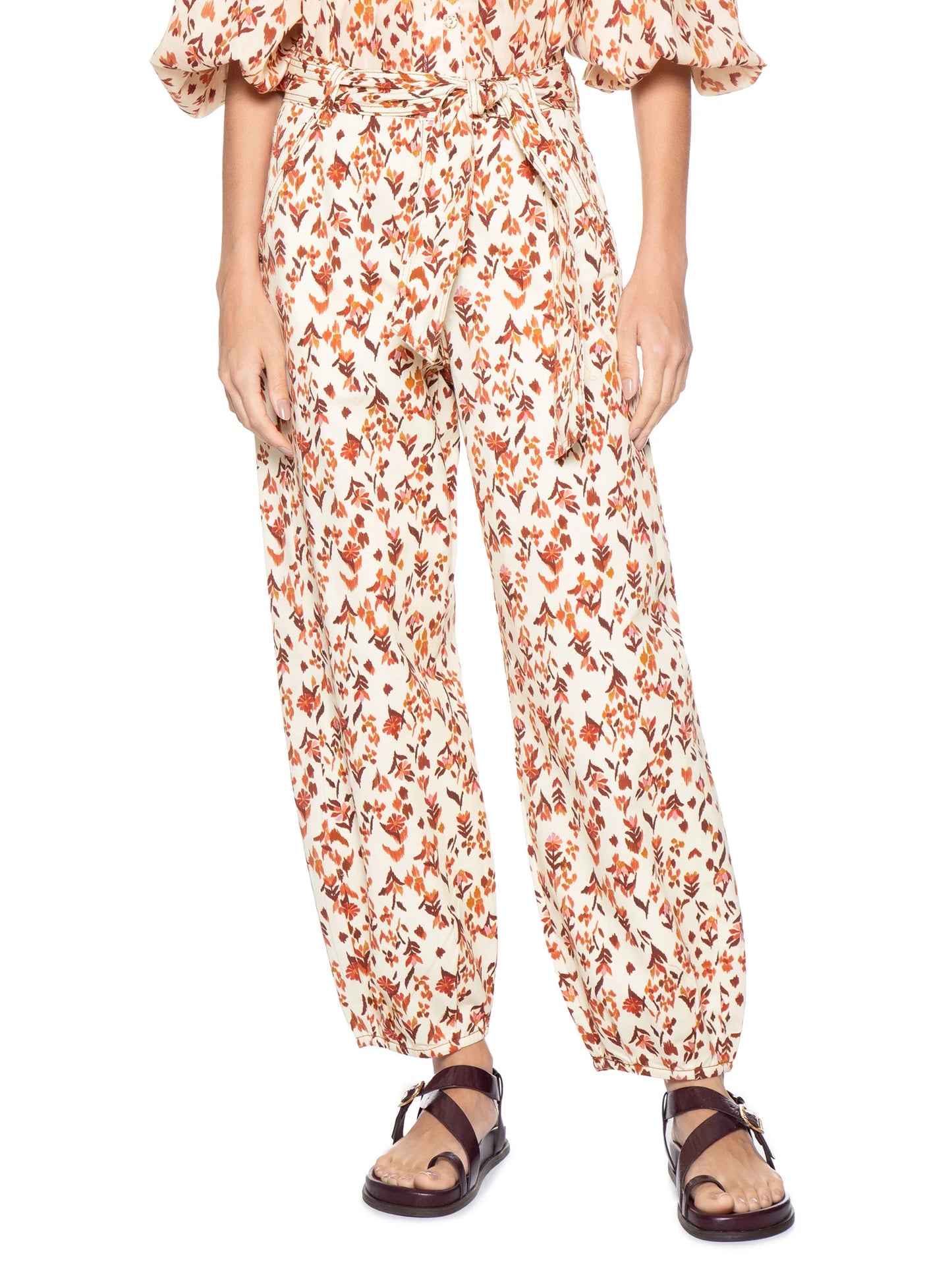 Jadirm Ikat Belted Twill Pants - Dress To