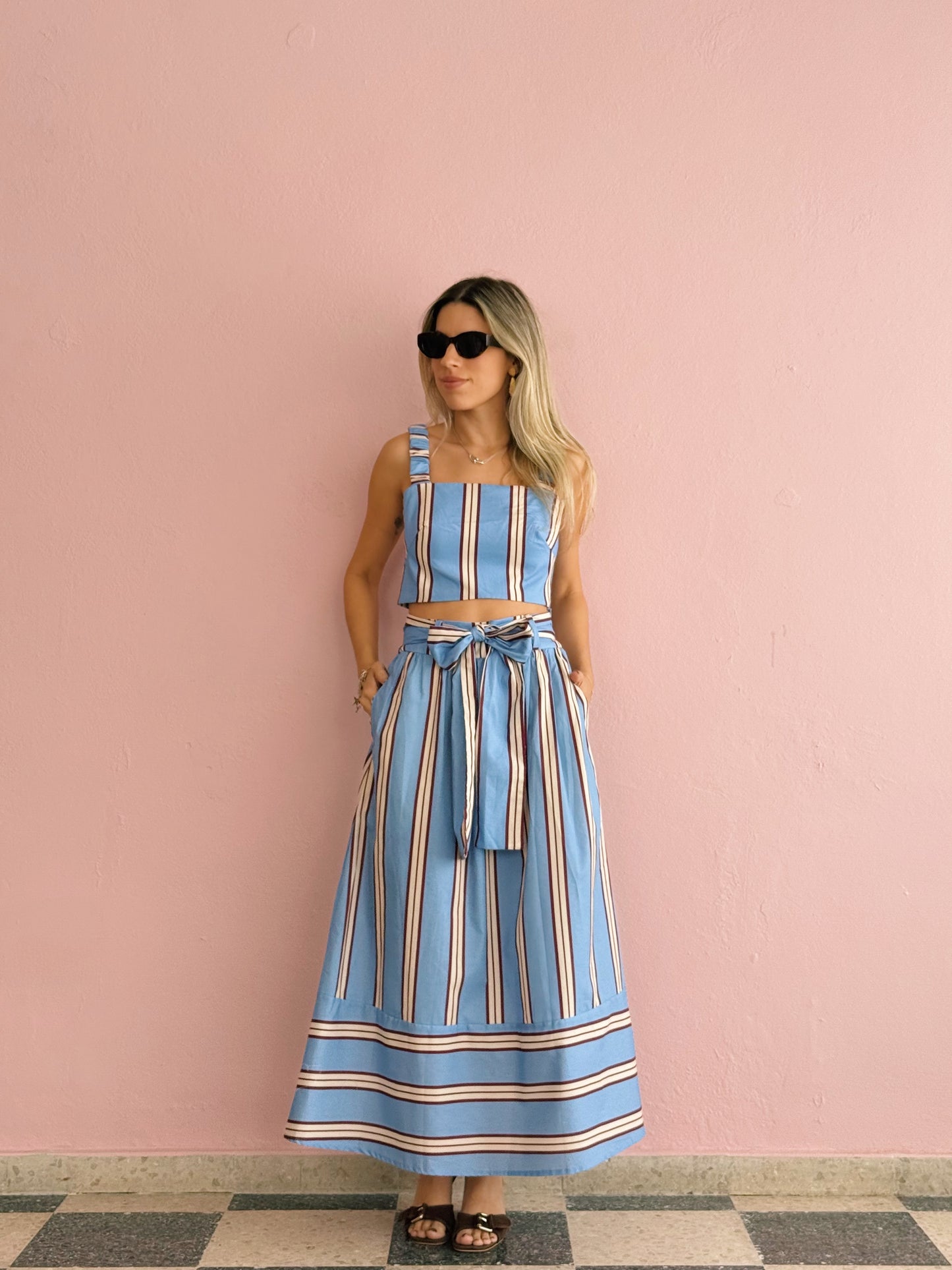 Blue Stripped Set - Made in Brazil