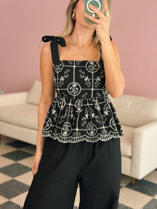 Floral Embroidered Top