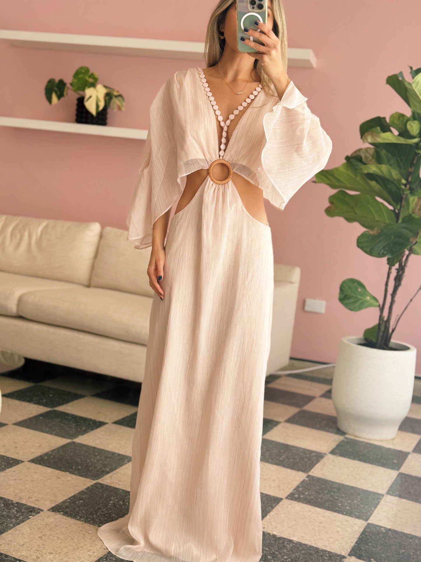 Pink Romantic Maxi Dress