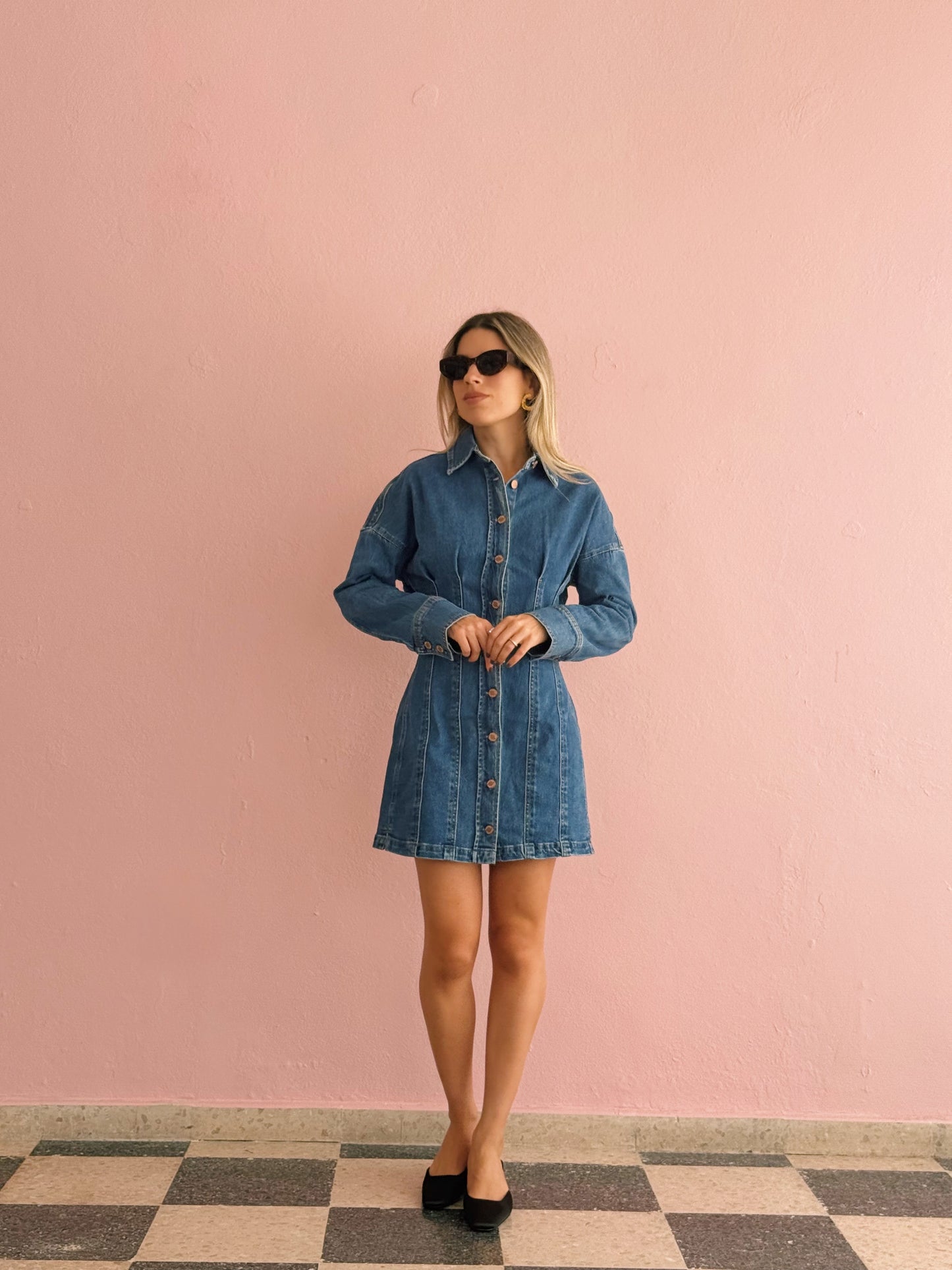 Denim Short Dress