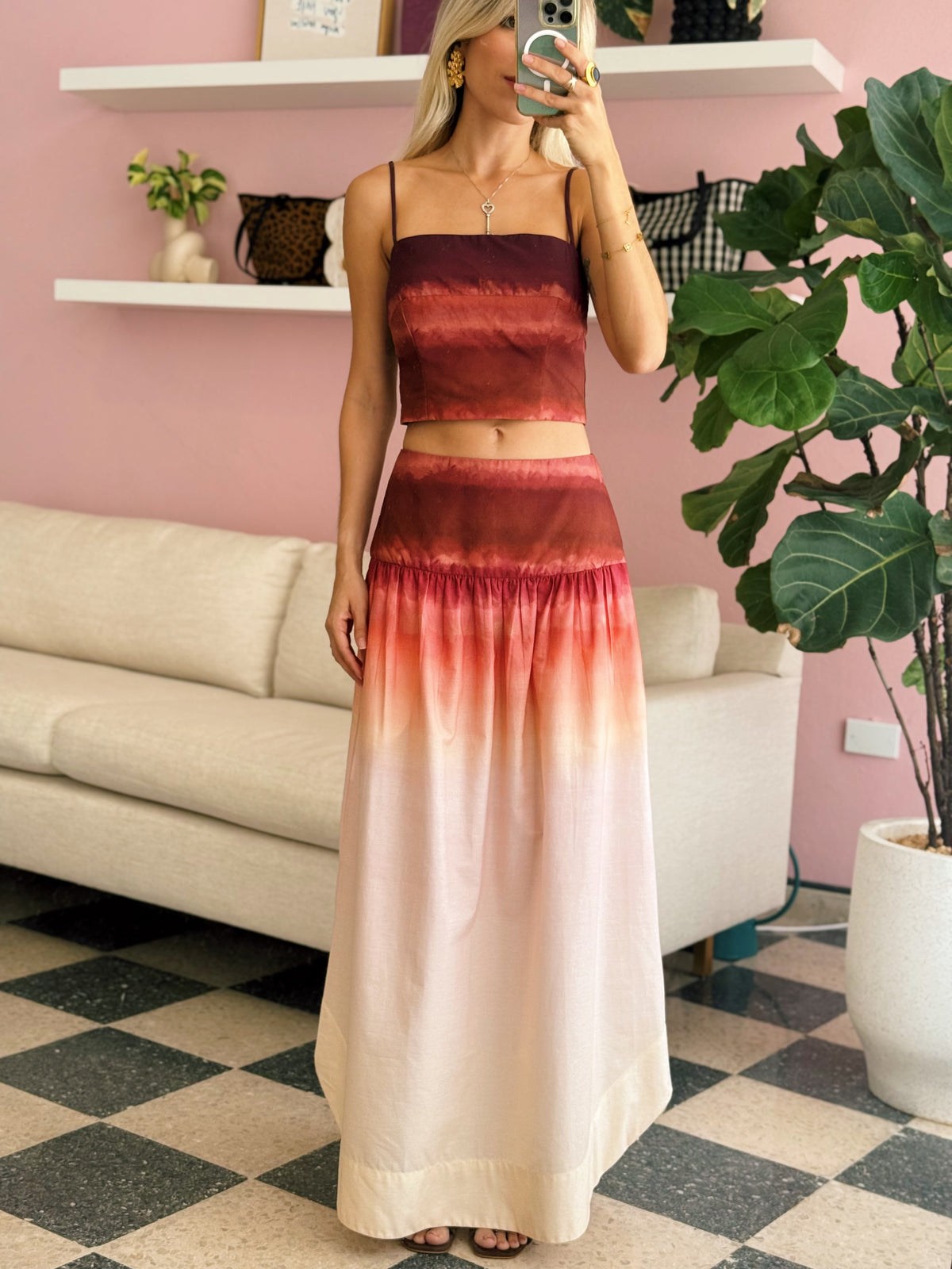 Multicolor Skirt Set - Dress To