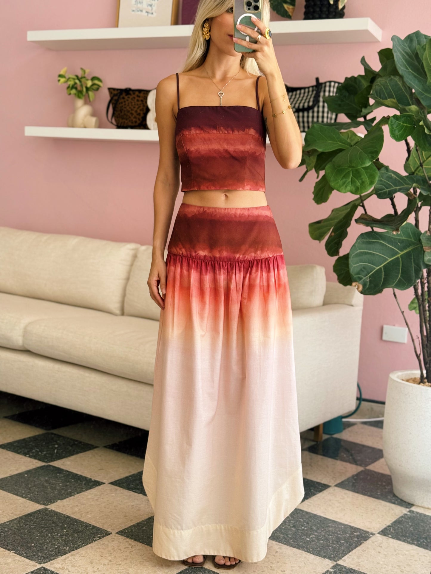 Multicolor Skirt Set - Dress To
