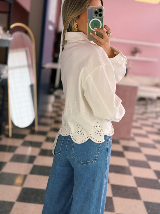 Eyelet Cotton Jacket