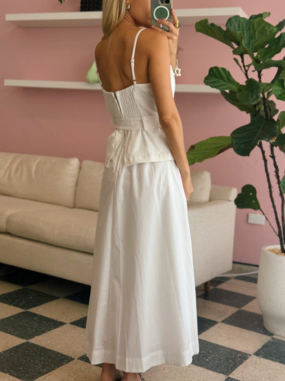 Samantha Mixed Midi Dress