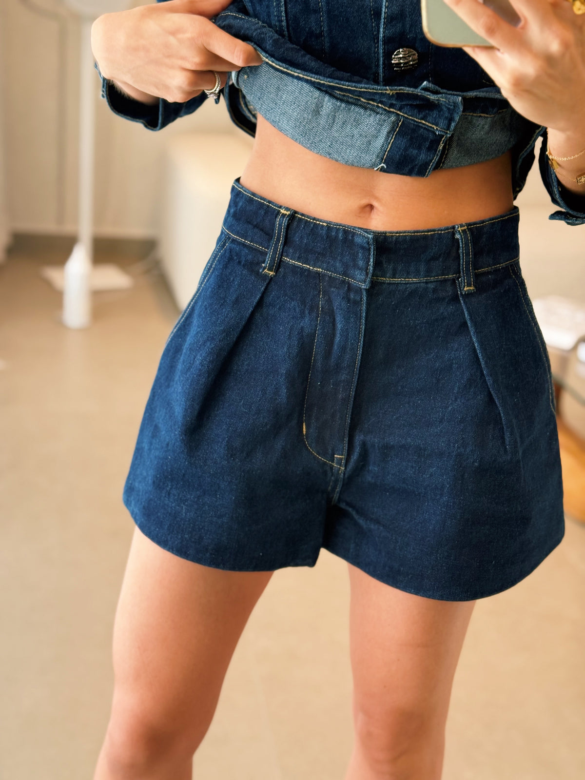 Denim Short Set