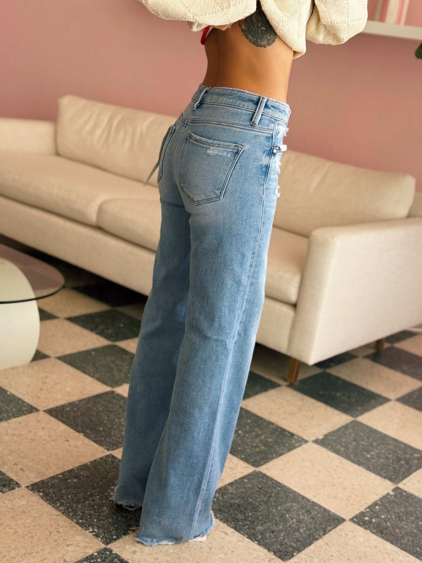 Mid Rise Tummy Control Jean