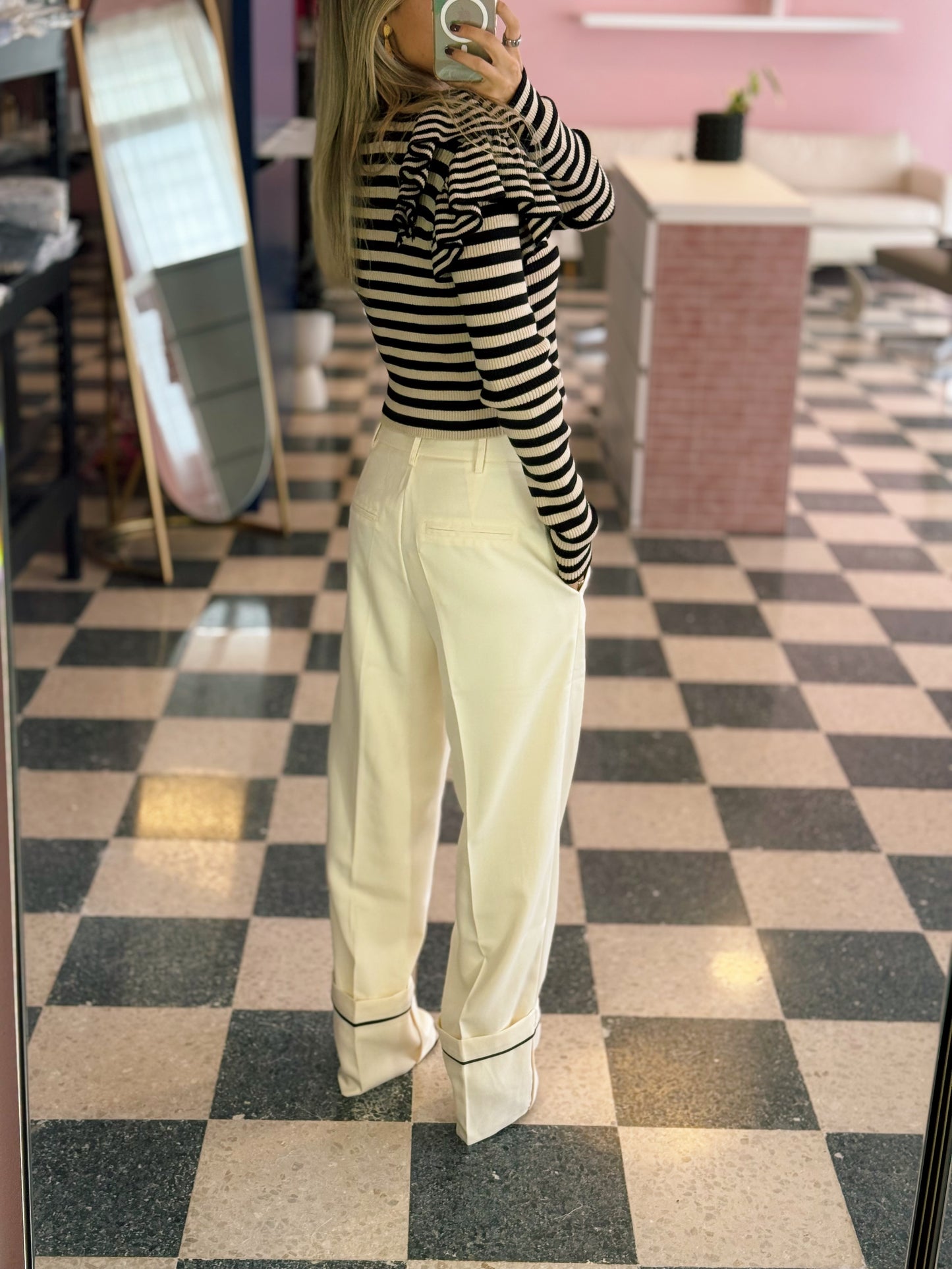 Straight Leg Trousers