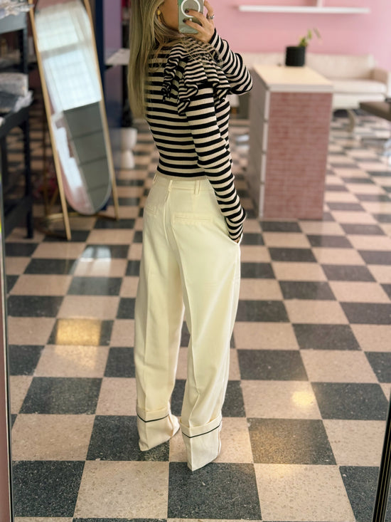 Straight Leg Trousers