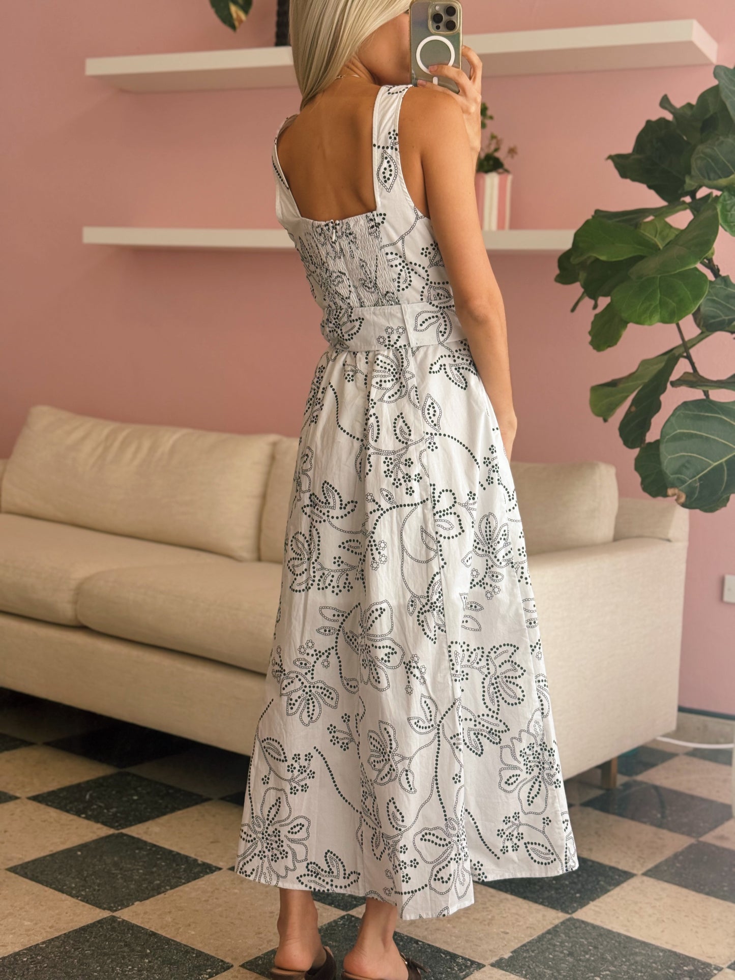 Floral Print Cotton Dress