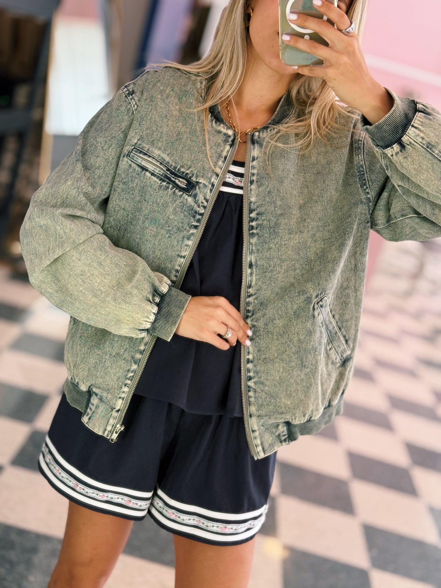 Sand Wash Denim Jacket