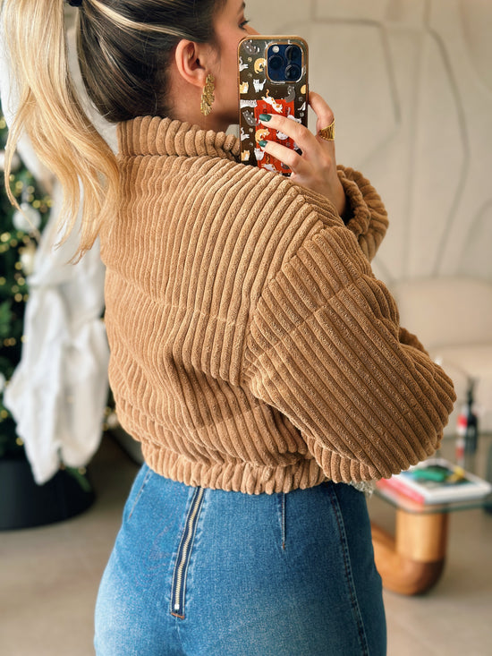 Corduroy Puffer Jacket