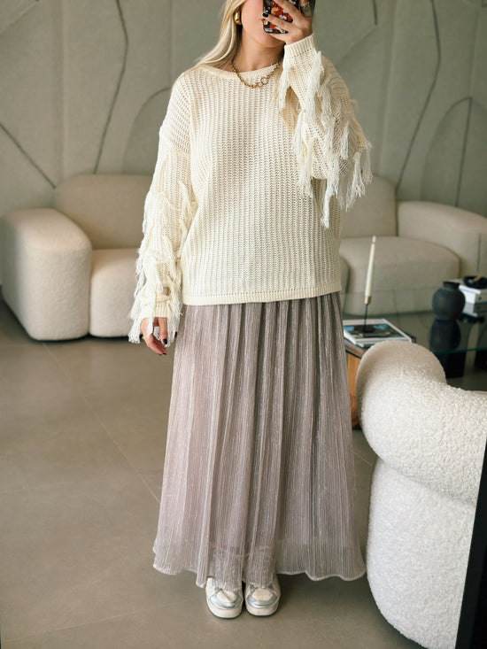 Fringe Tessel Sweater