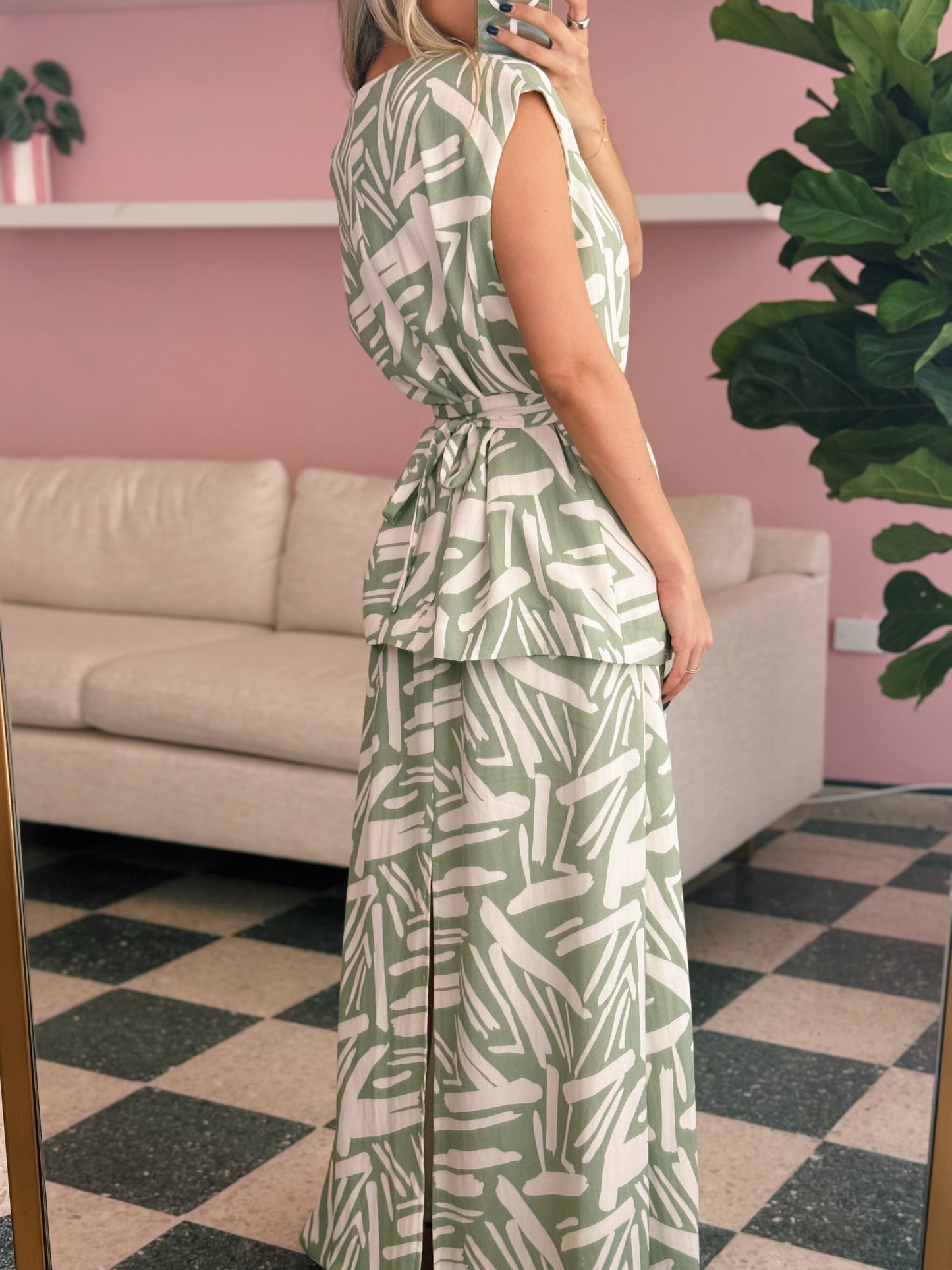 Sage Skirt Set