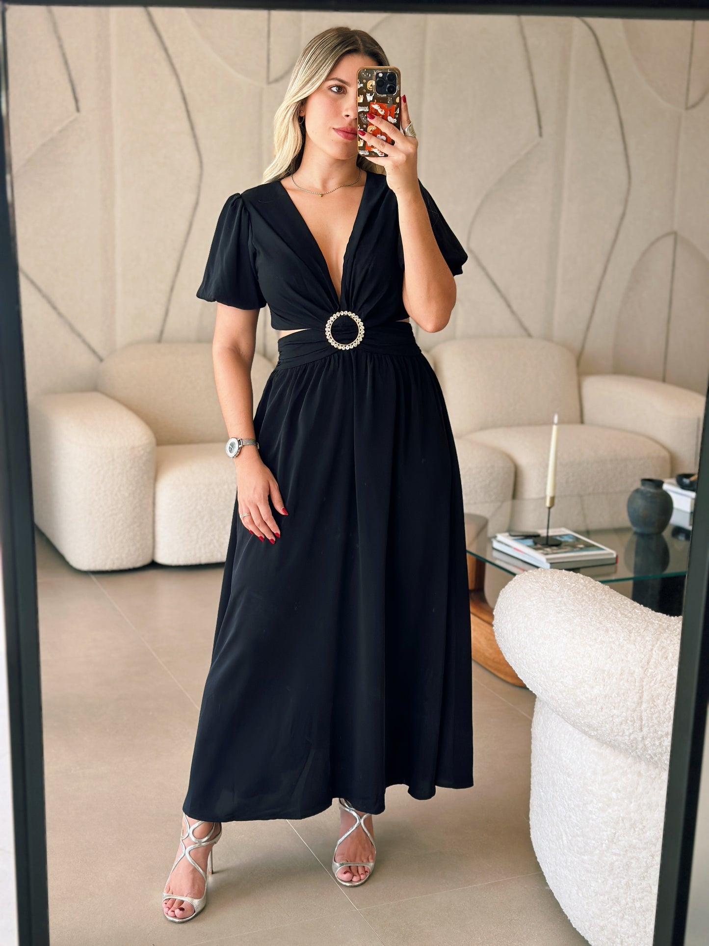 Dove Black Maxi Dress