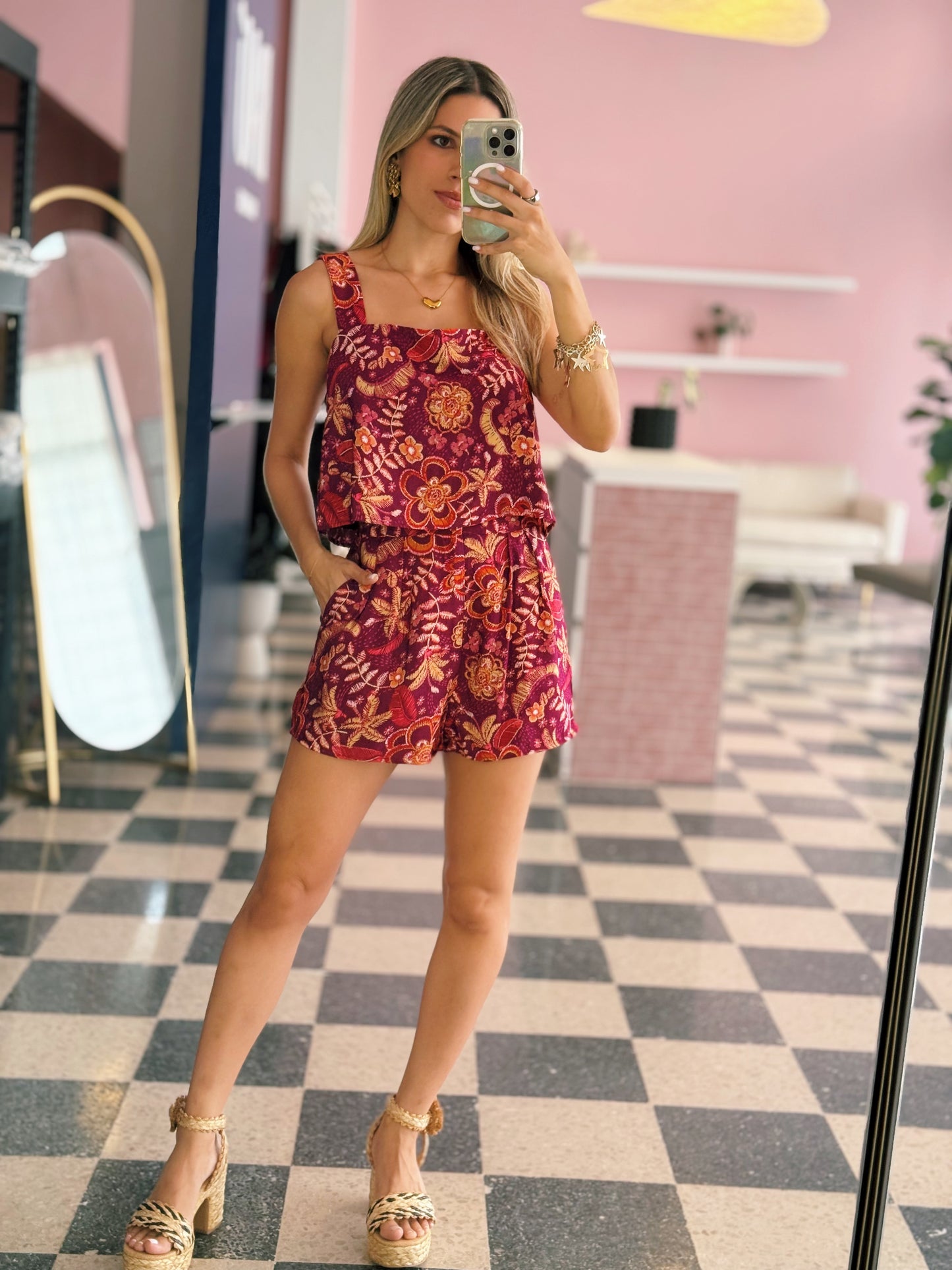 Berry Short Set