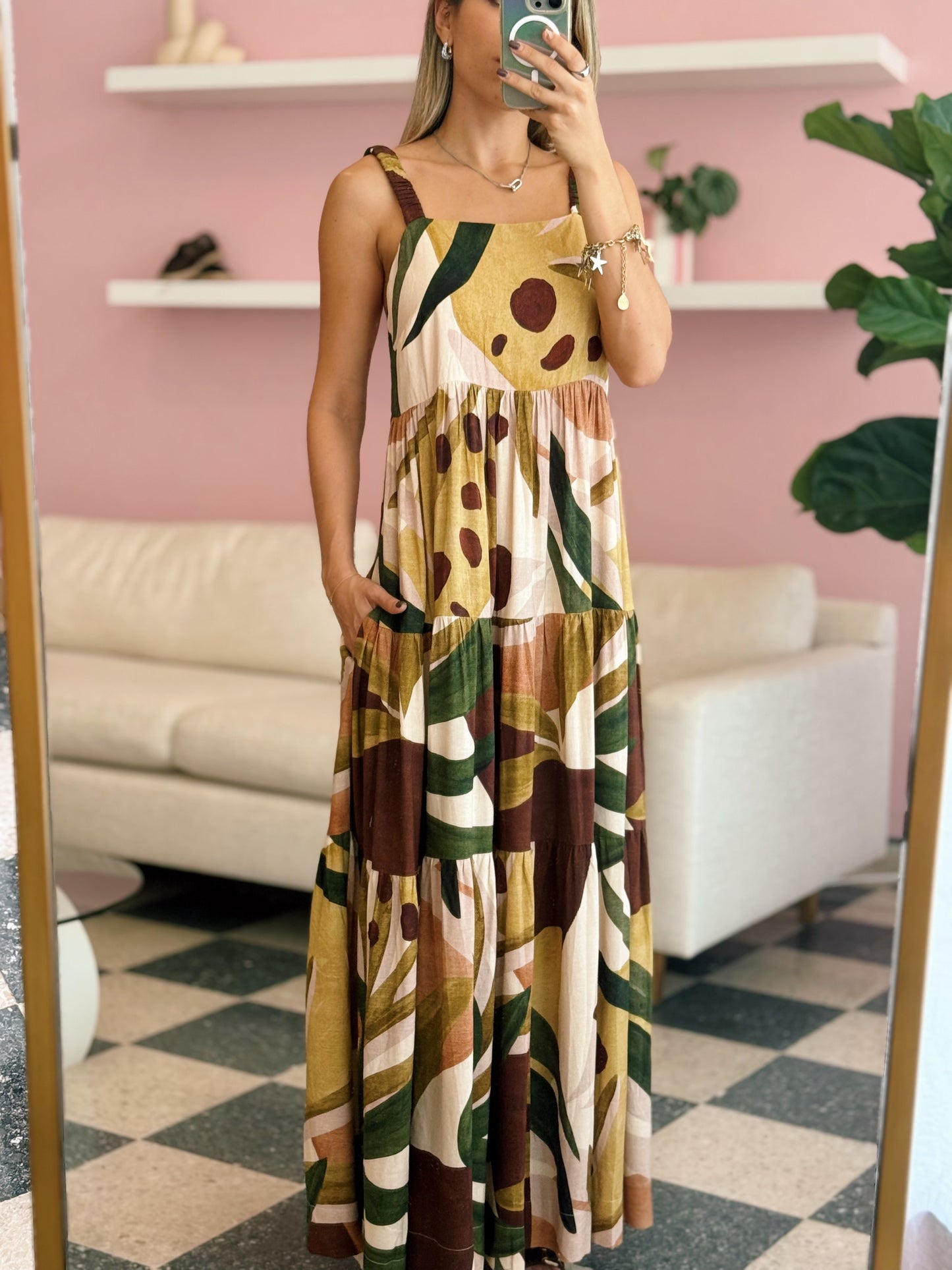 Sage Brown Dress