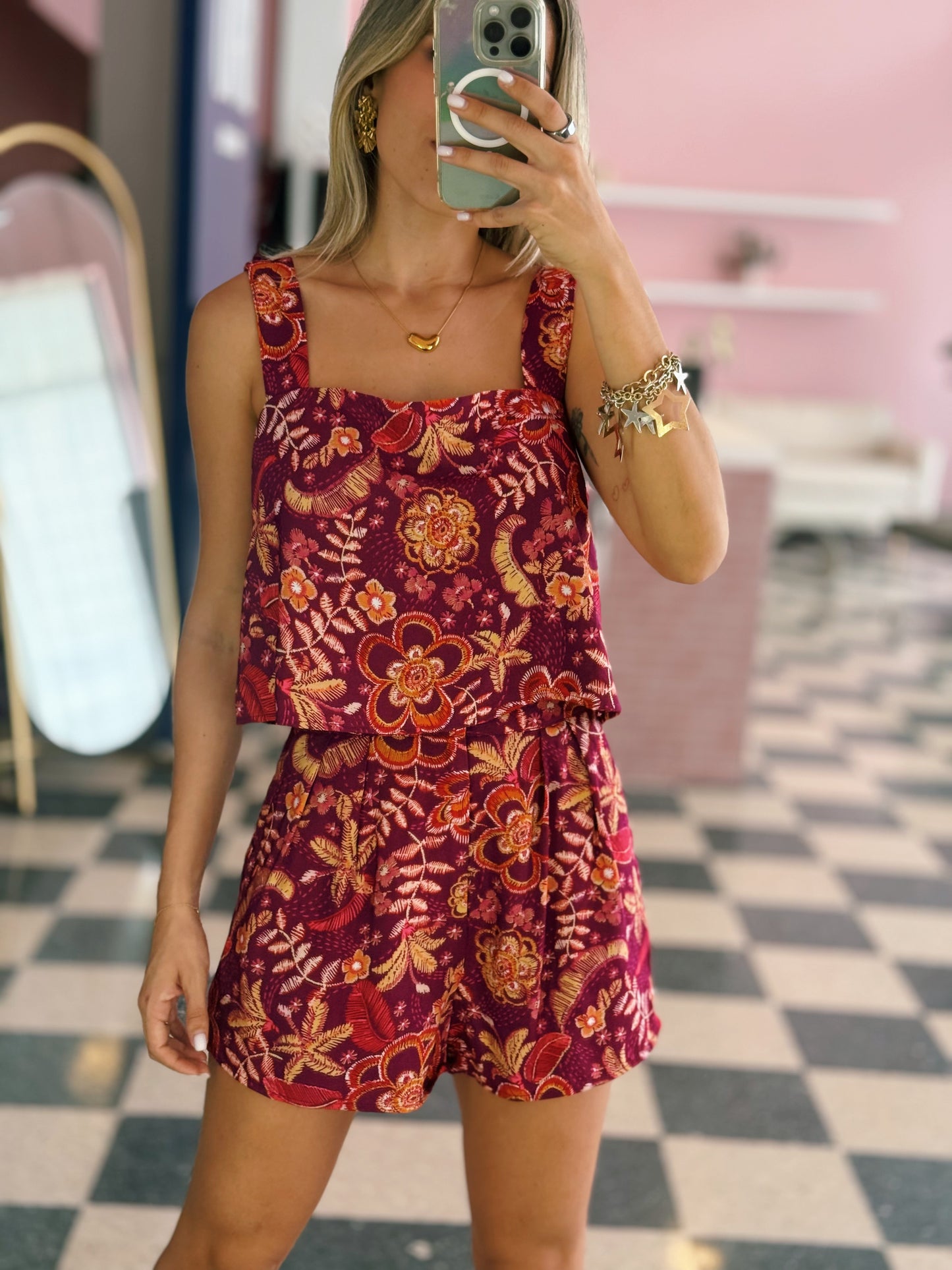 Berry Short Set
