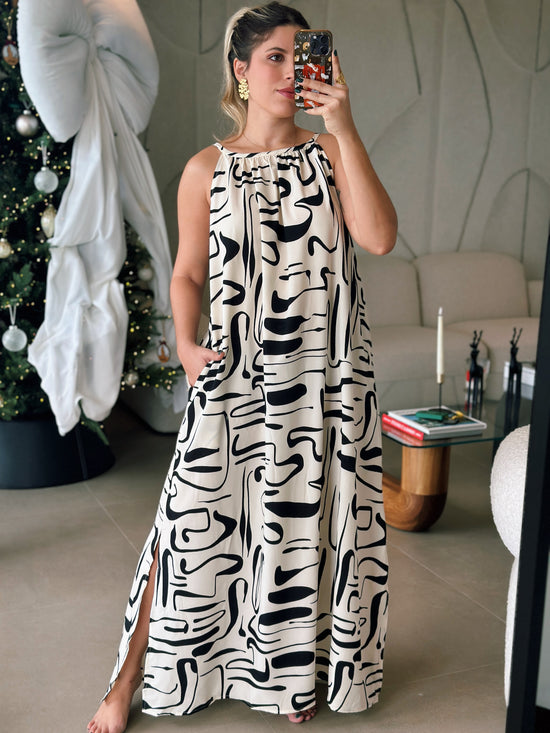 Flared Maxi Dress