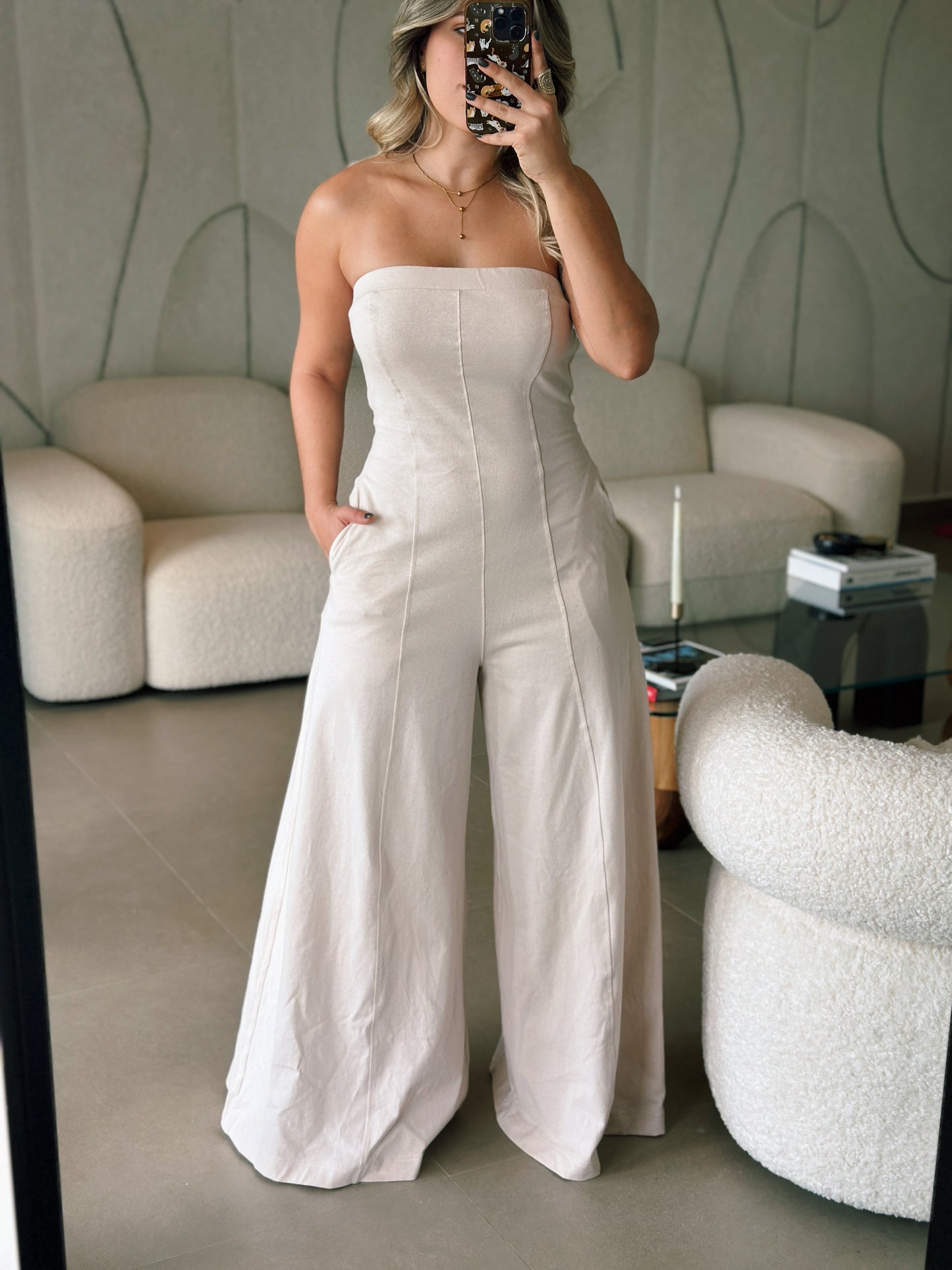 Tube Open Back Jumpsuit