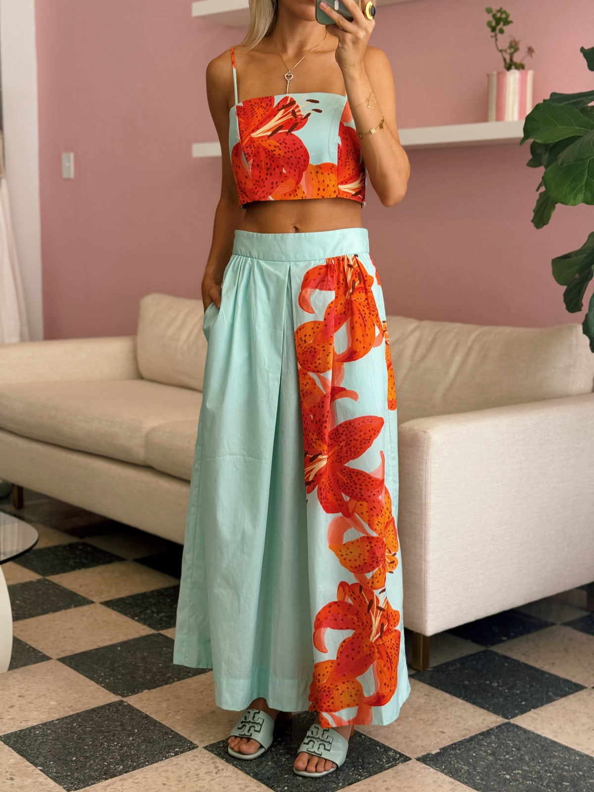 Blue Lily Skirt Set - Dress To