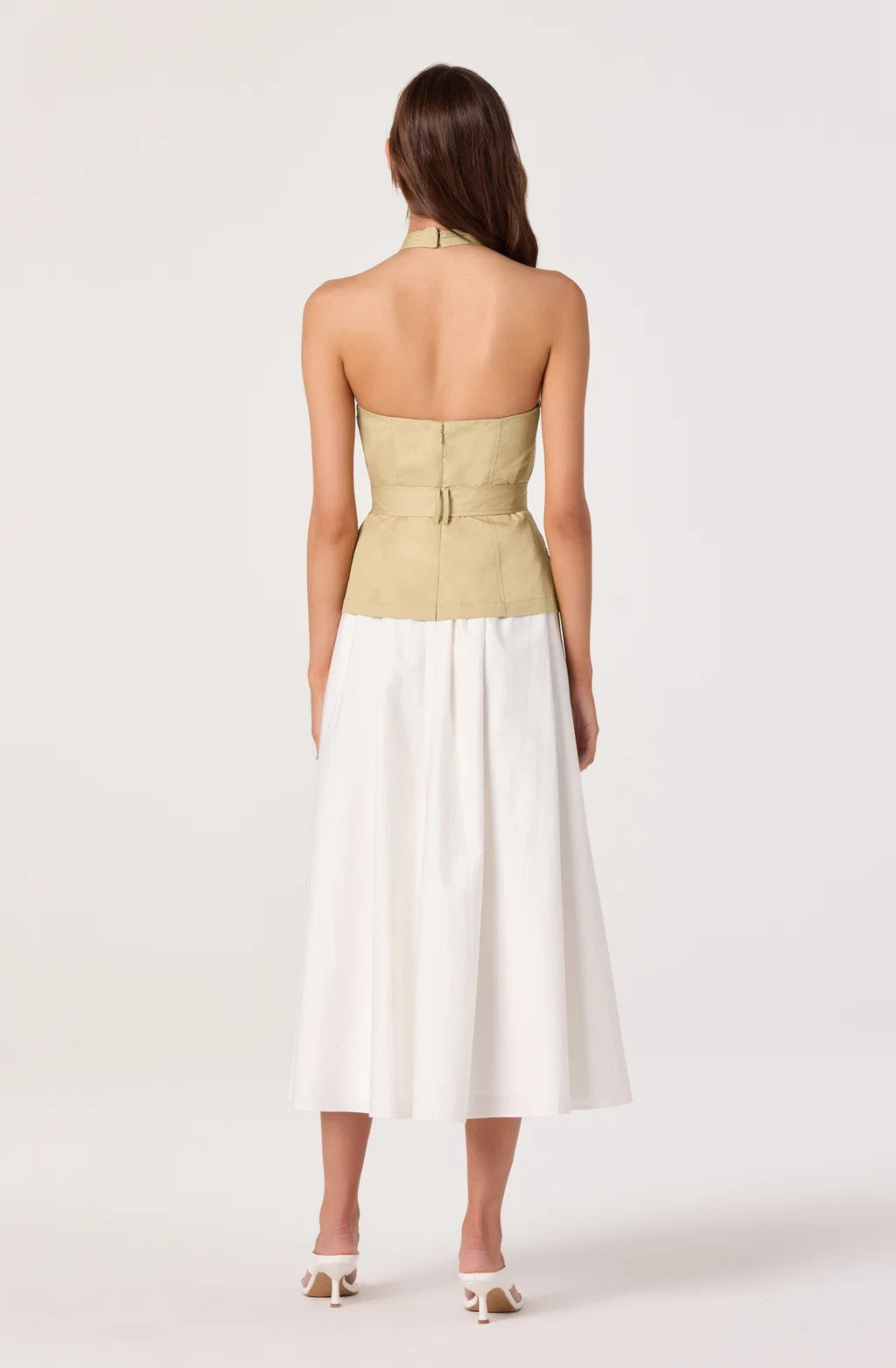 Aleda Belted Midi Dress