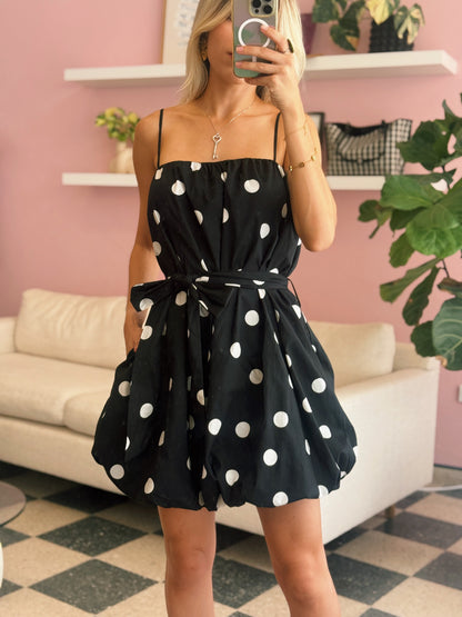 Black Polka Dot Bubble Dress