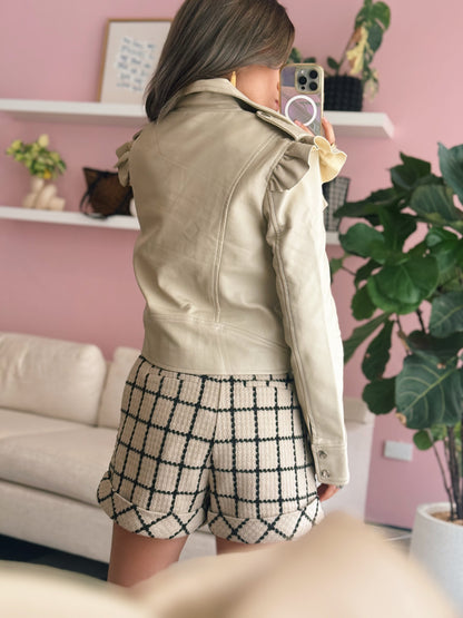 Vegan Faux Leather Moto Jacket