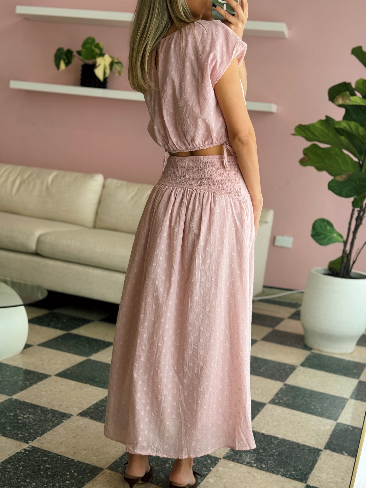 Pink Skirt Set