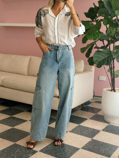 White Button Up Blouse