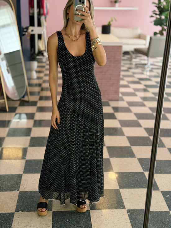 Polka Dot Maxi Dress
