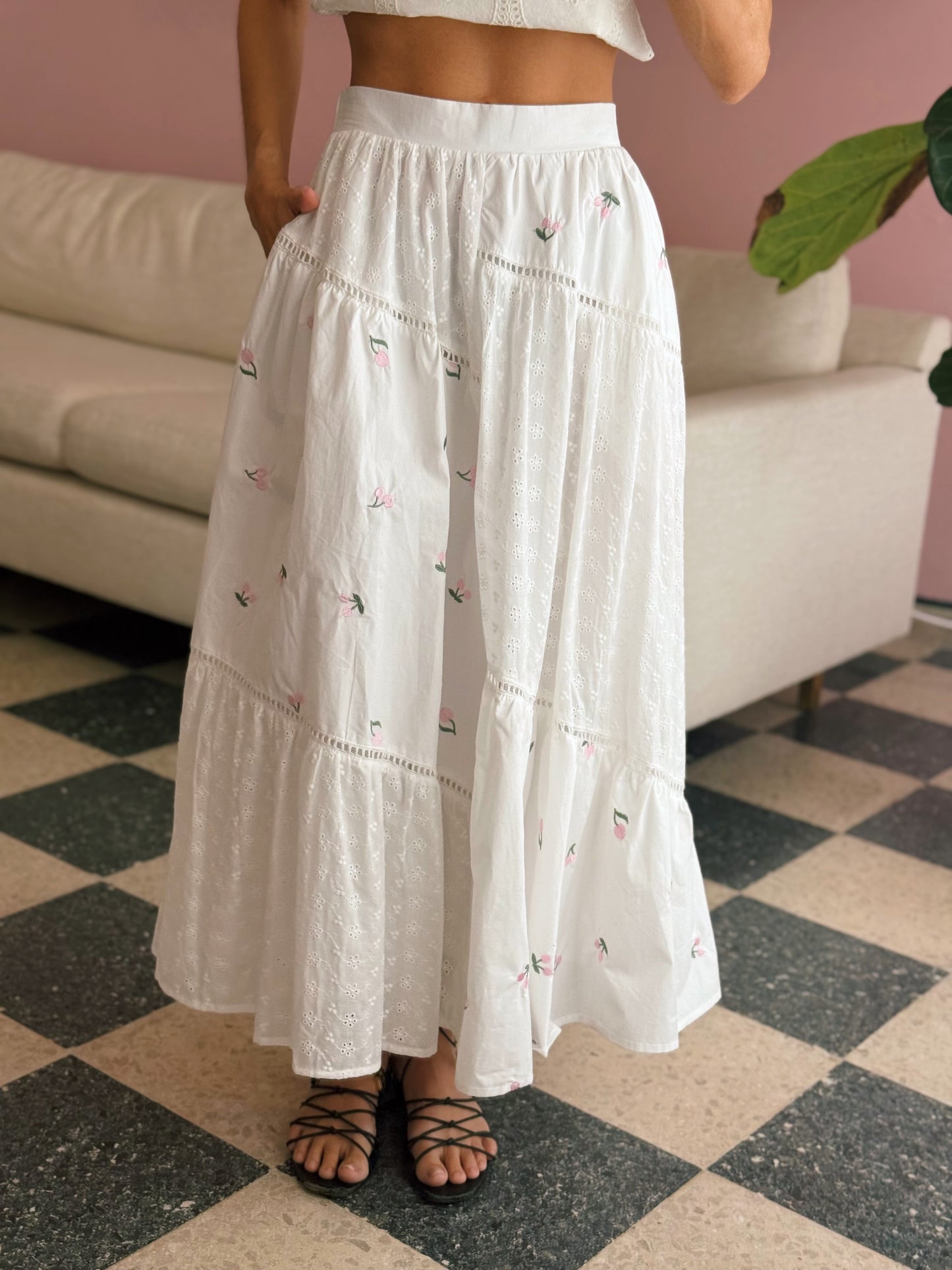 Roselle Midi Skirt