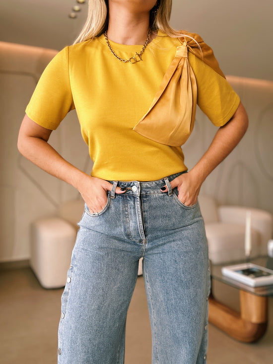 Mustard Bow Top