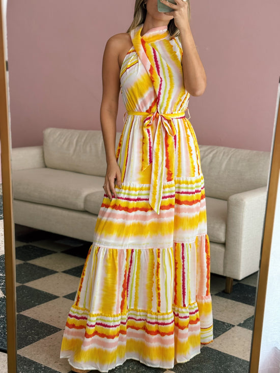 Yellow Asymmetrical Dress