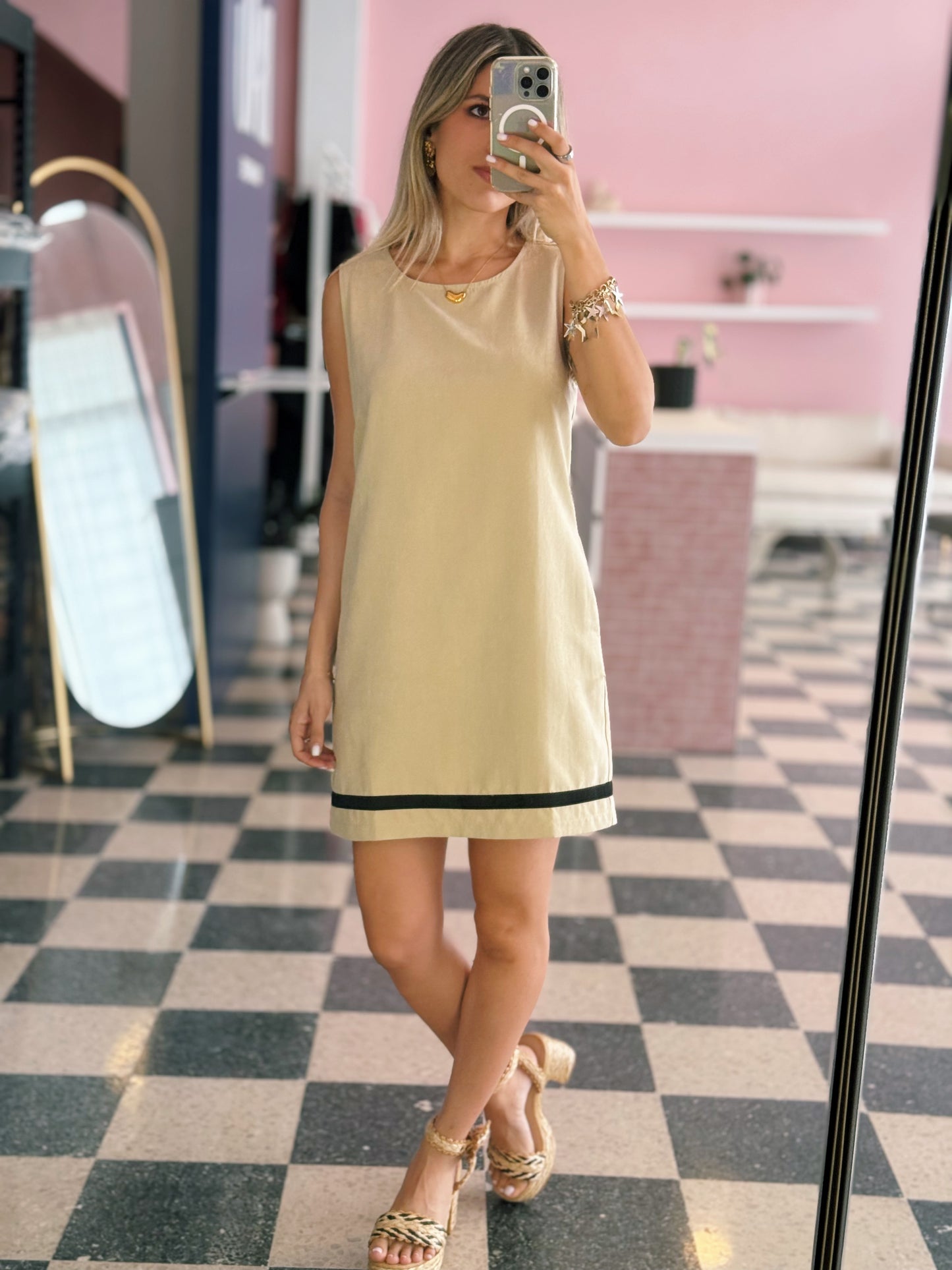 Two Tone Mini Dress