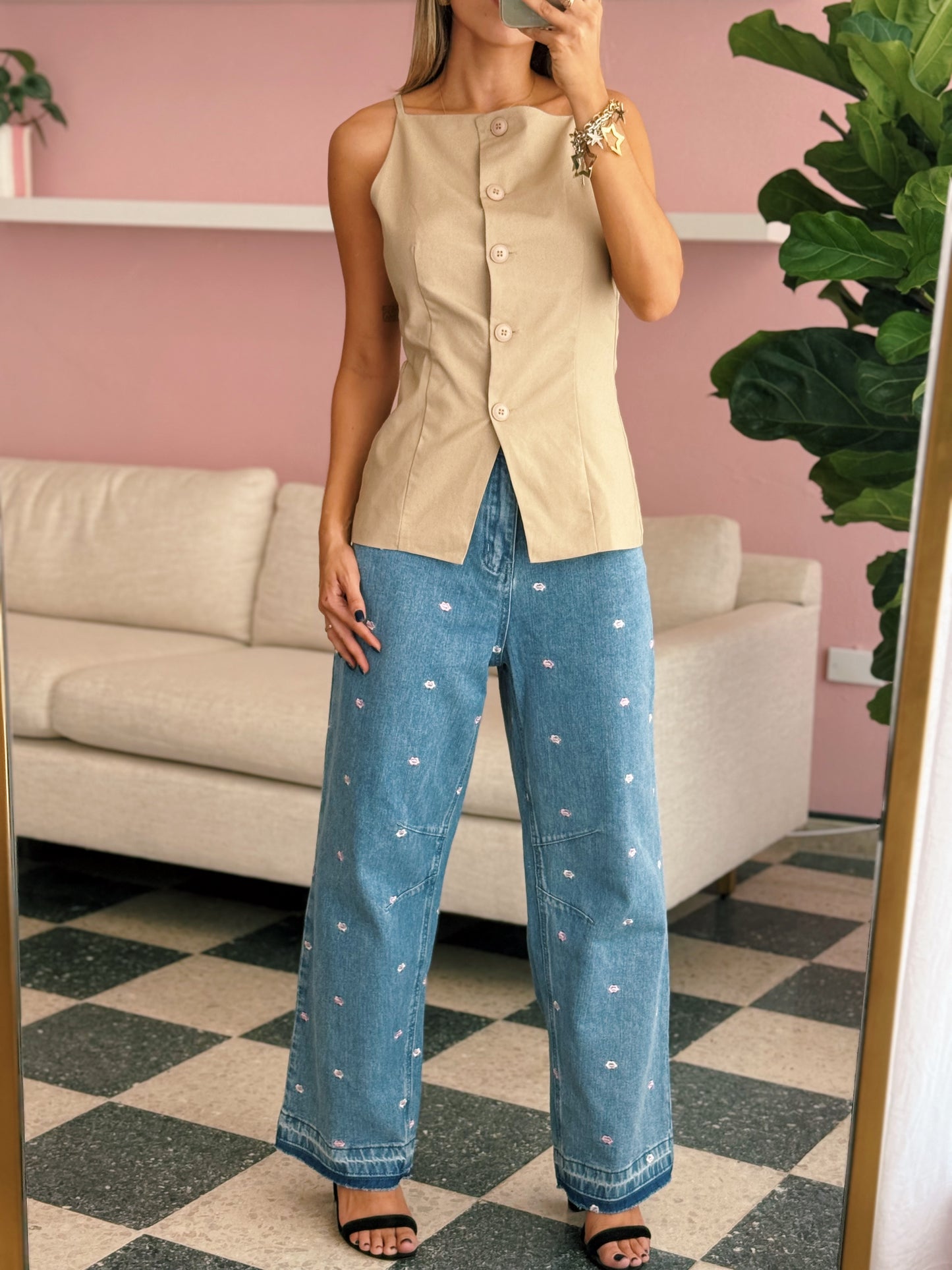 High Neck Latte Top