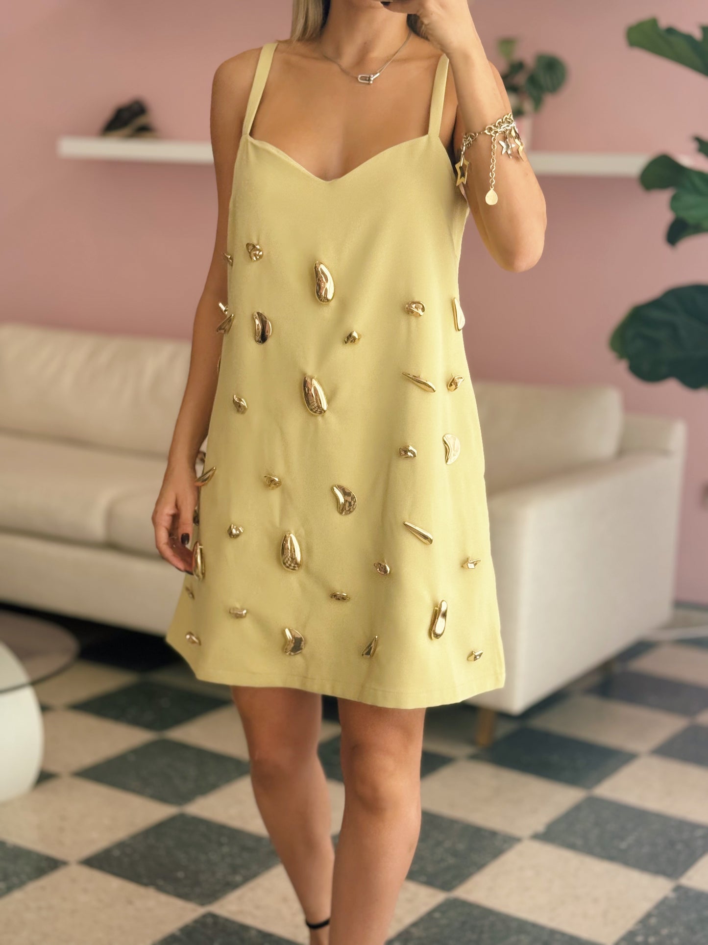 Butter Yellow Mini Dress