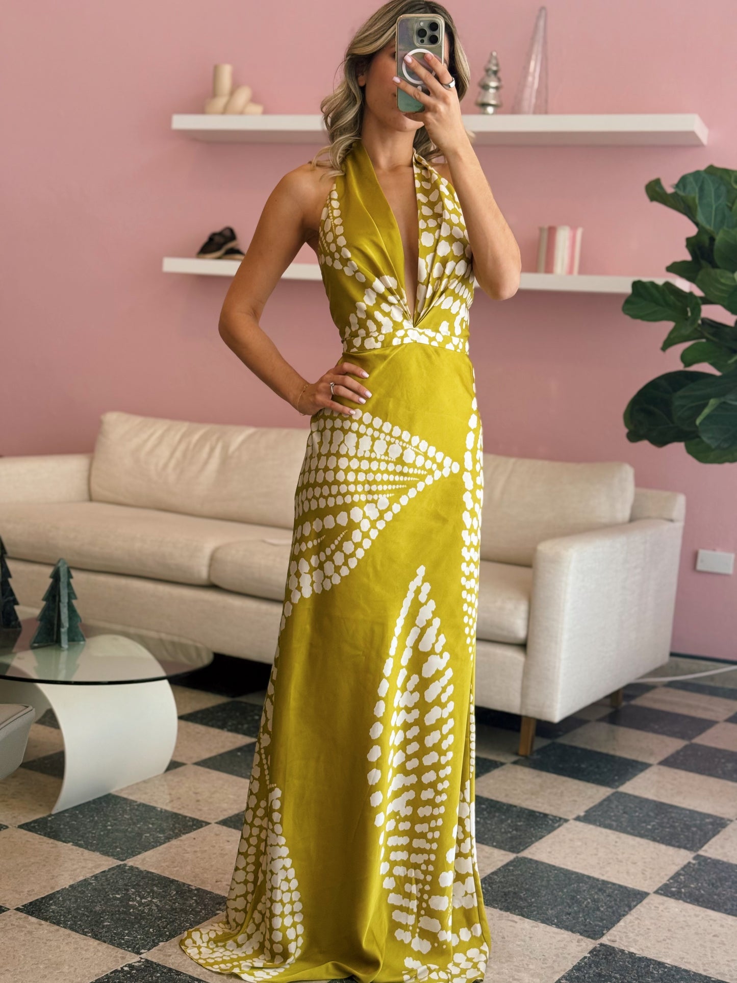 Aria Satin Maxi Dress