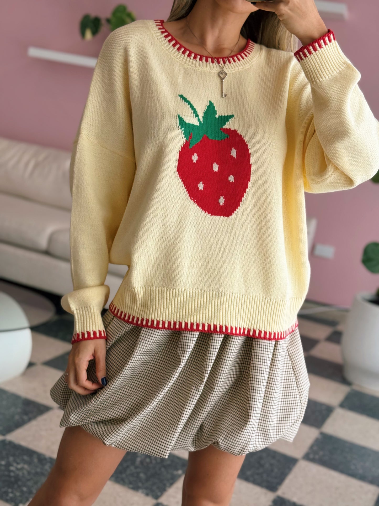 Strawberry Sweater