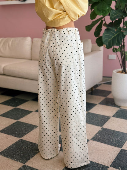Polka Dot Wide Leg Pants