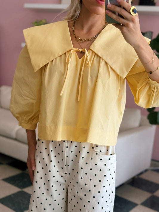 Yellow Collar Blouse