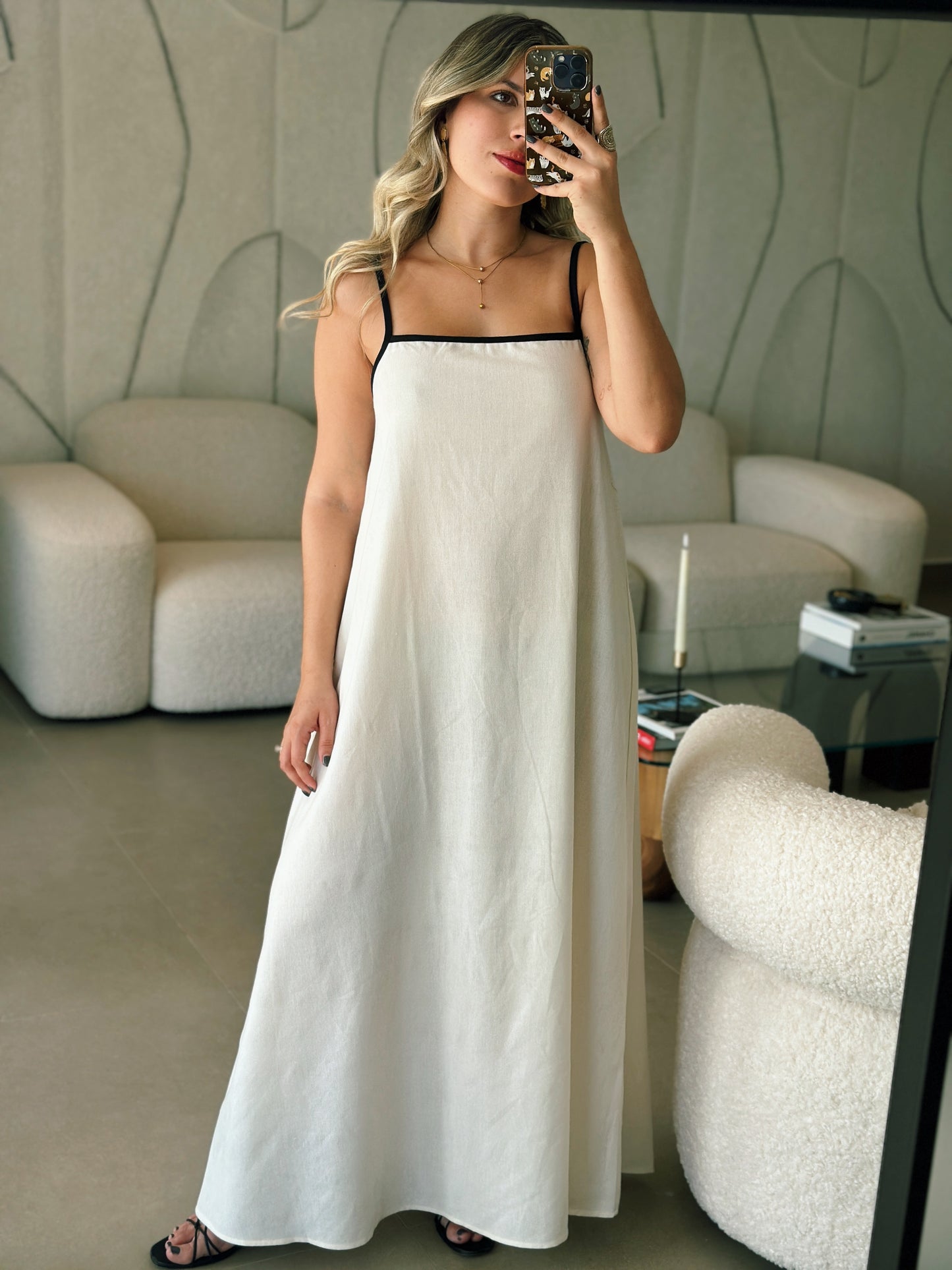 Linen Midi Dress