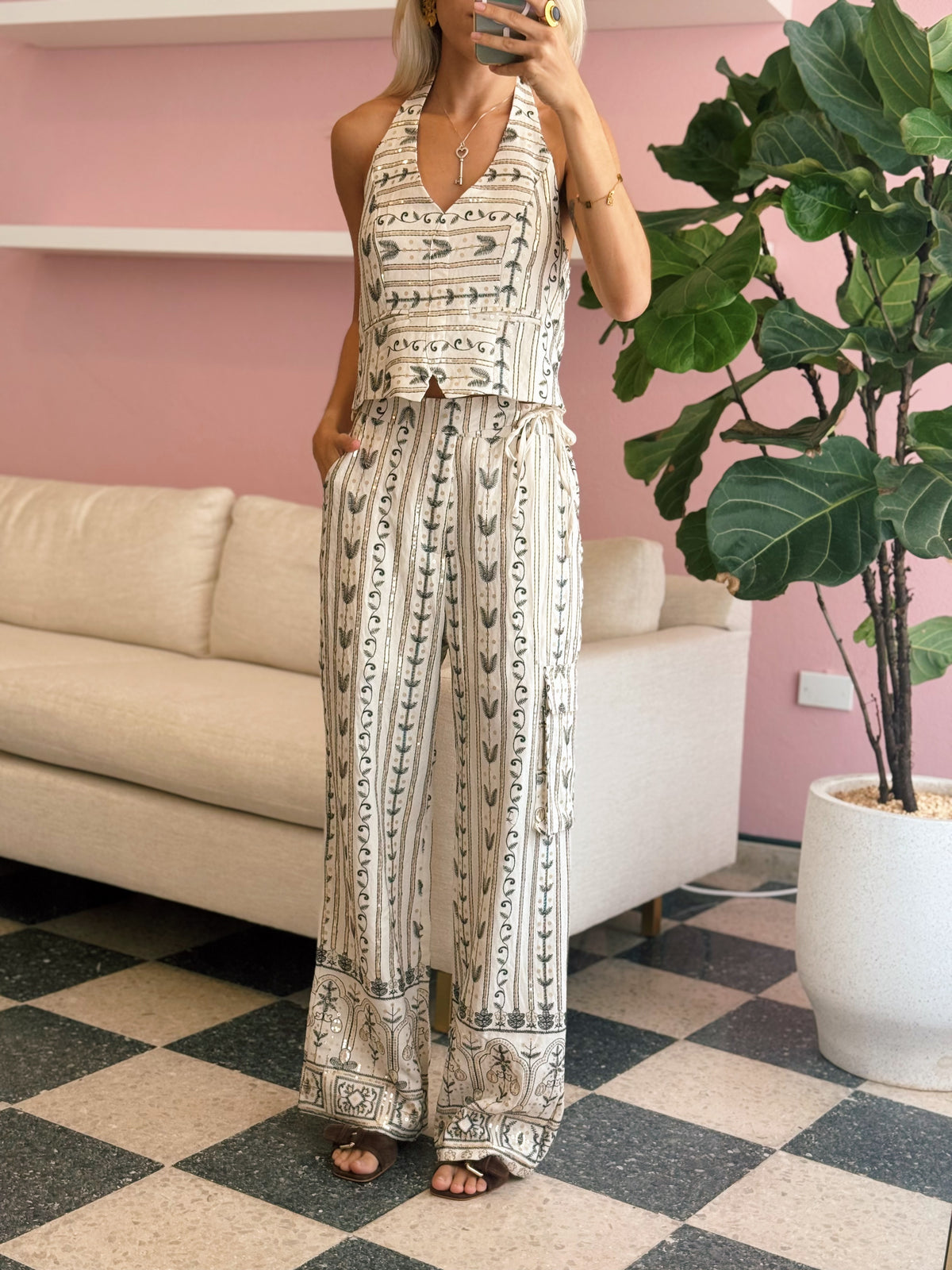 Embroidered Sequin Top - Designed in Barcelona